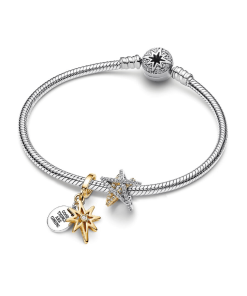 North Star Engravable Charm Bracelet Set