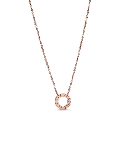 Pandora Logo Pave Circle Collier Necklace - Image 4