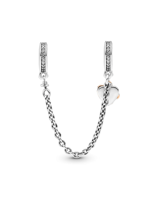 Family Heart Safety Chain Charm - Image 4