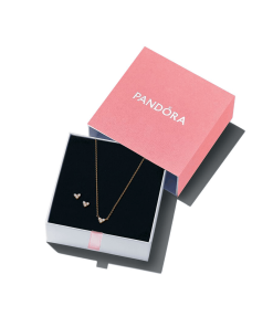 Triple Stone Heart Gift Set