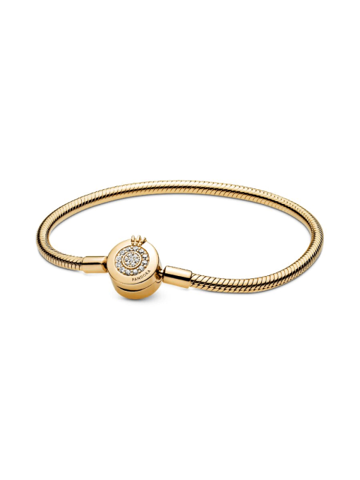Pandora Moments Sparkling Crown O Snake Chain Bracelet - Image 3