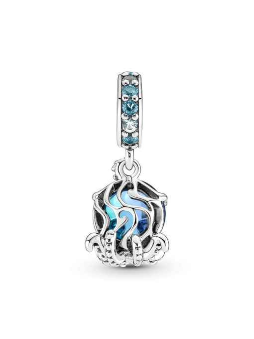 Murano Glass Cute Octopus Dangle Charm - Image 7