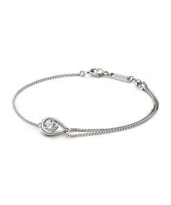 Pandora Infinite 14k White Gold Lab-grown Diamond Double Chain Bracelet