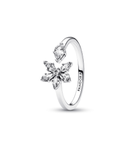 Sparkling Herbarium Cluster Open Ring