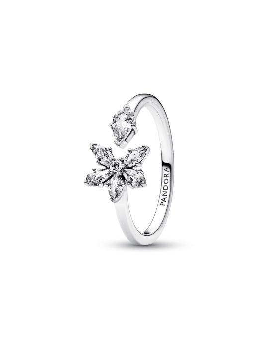 Sparkling Herbarium Cluster Open Ring